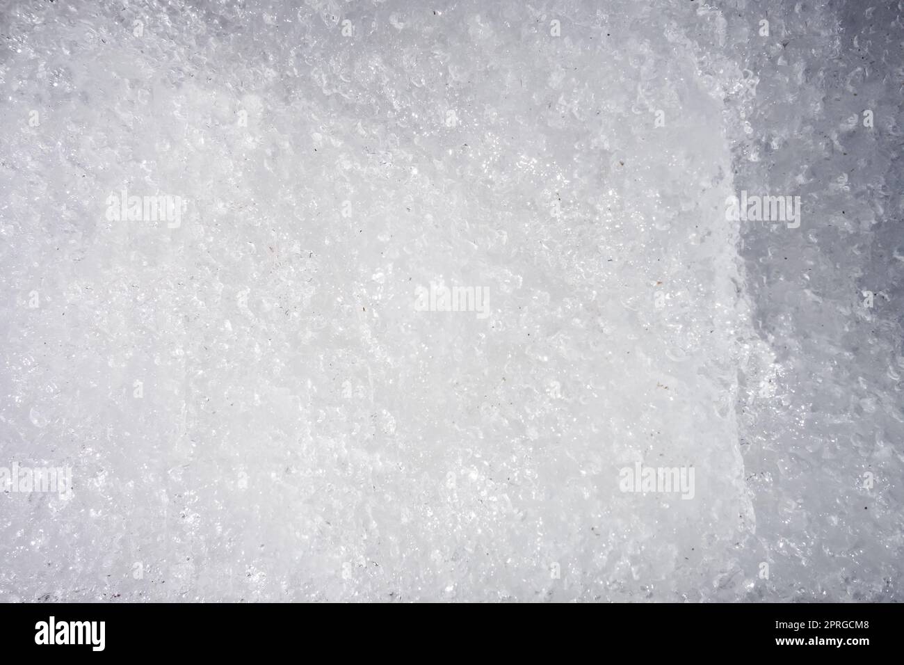 Sfondo trama neve. Sfondo Foto Stock
