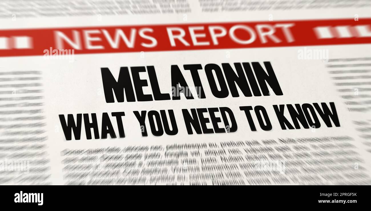 Melatonina - ciò che devi sapere Foto Stock