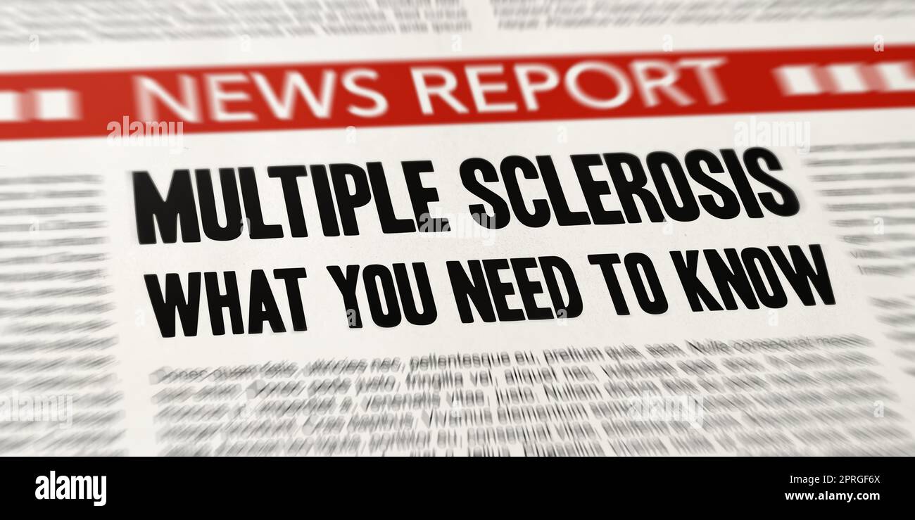 Sclerosi multipla - ciò che devi sapere Foto Stock