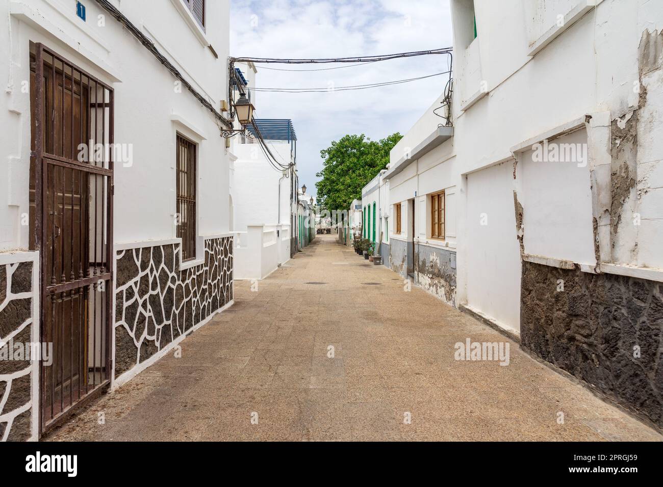 Antiche strade della parte centrale della città. Arrecife. Lanzarote. Isole Canarie. Spagna. Foto Stock