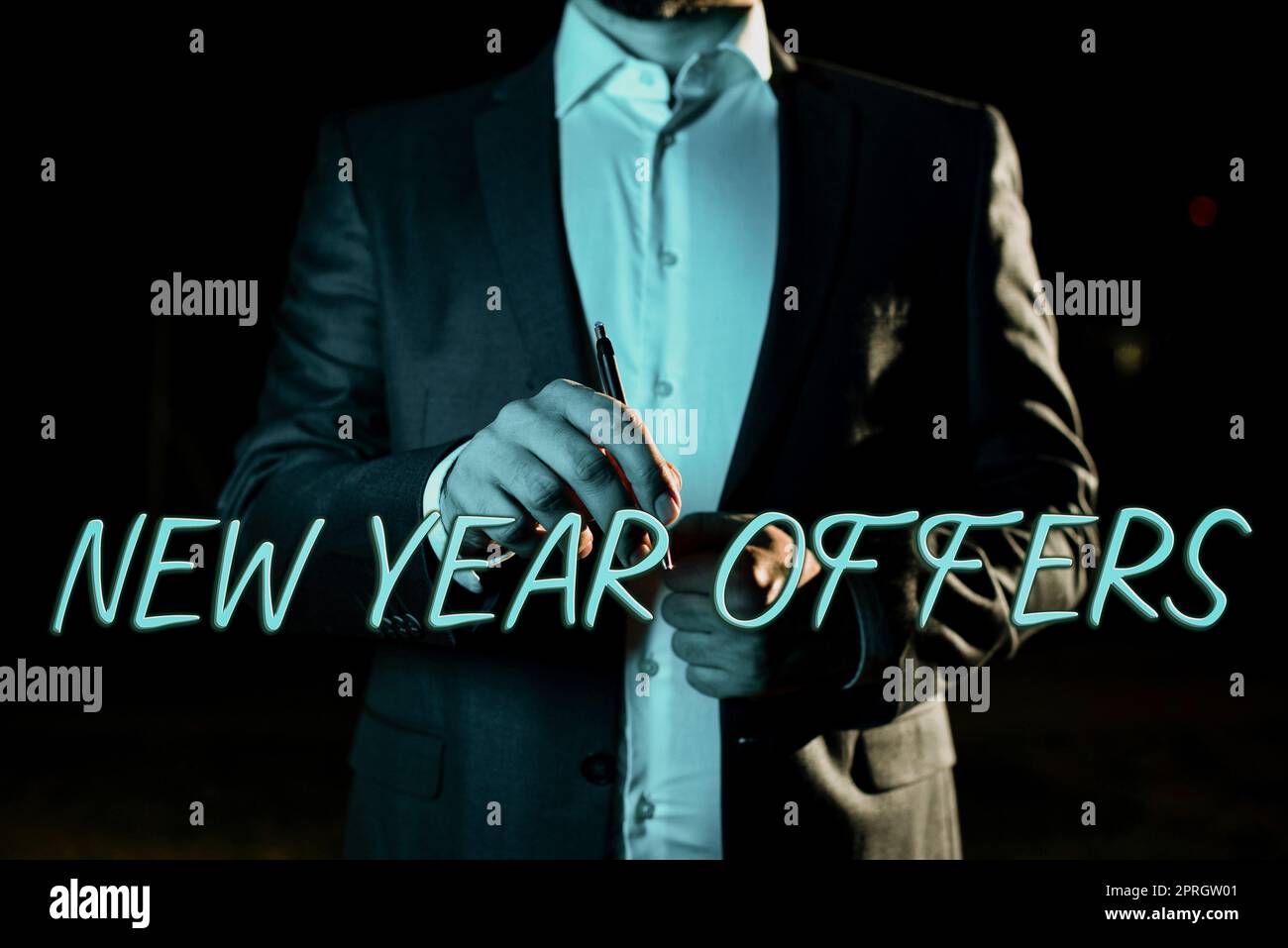 Ispirazione che mostra le offerte di Capodanno. Approccio aziendale sconti per la stagione delle festività finali riduzioni di prezzo vendite Foto Stock