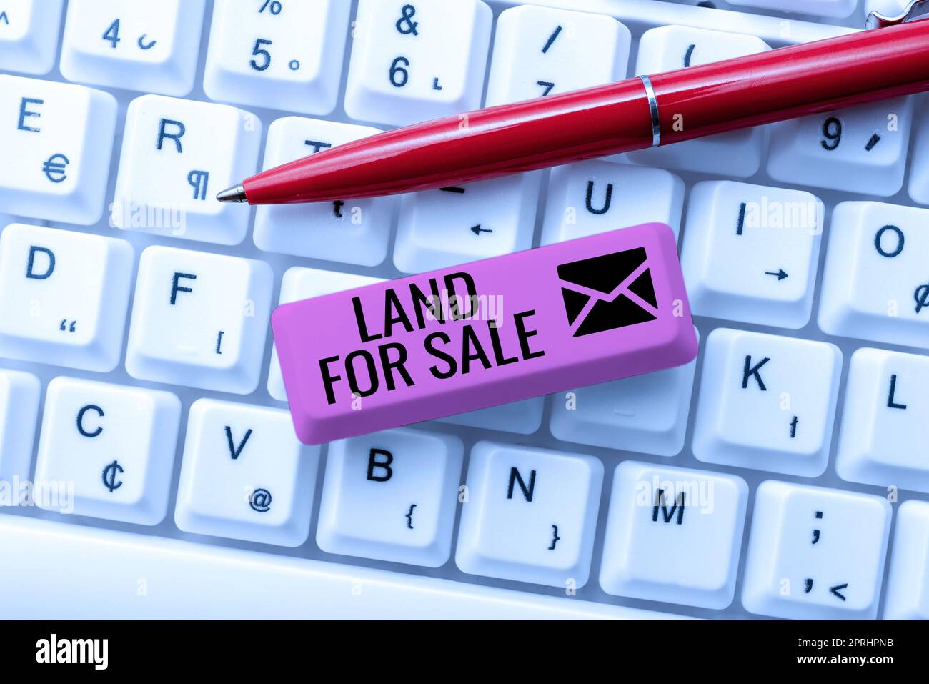 Esposizione concettuale Land for sale. Foto concettuale Real Estate Lot Vendita sviluppatori realtors investimento Foto Stock