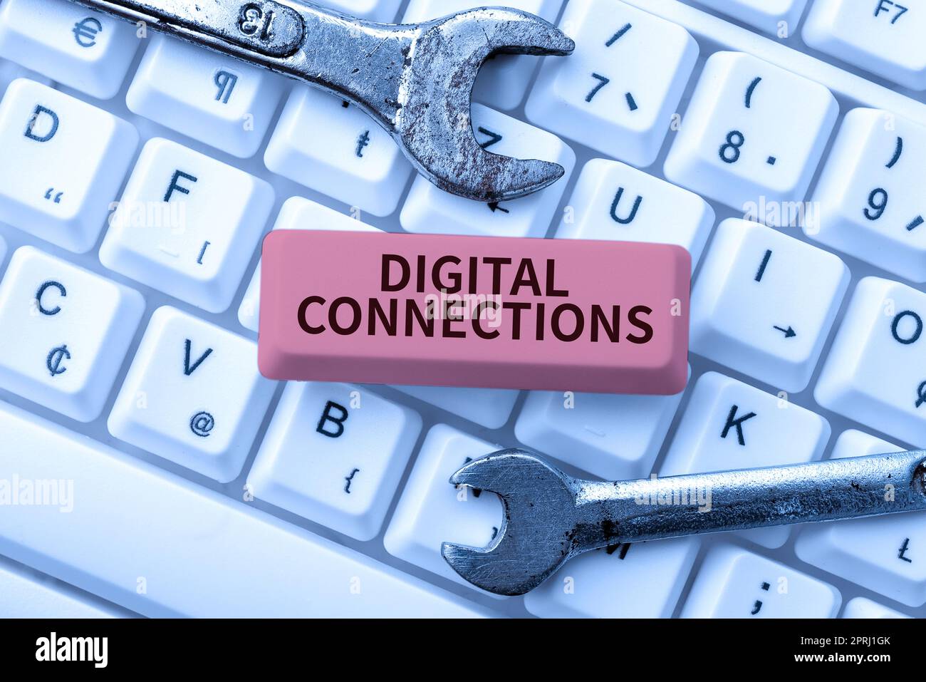 Indicazione delle connessioni digitali. Fotografia concettuale modi potenti di connettersi Online Global High Definition Foto Stock