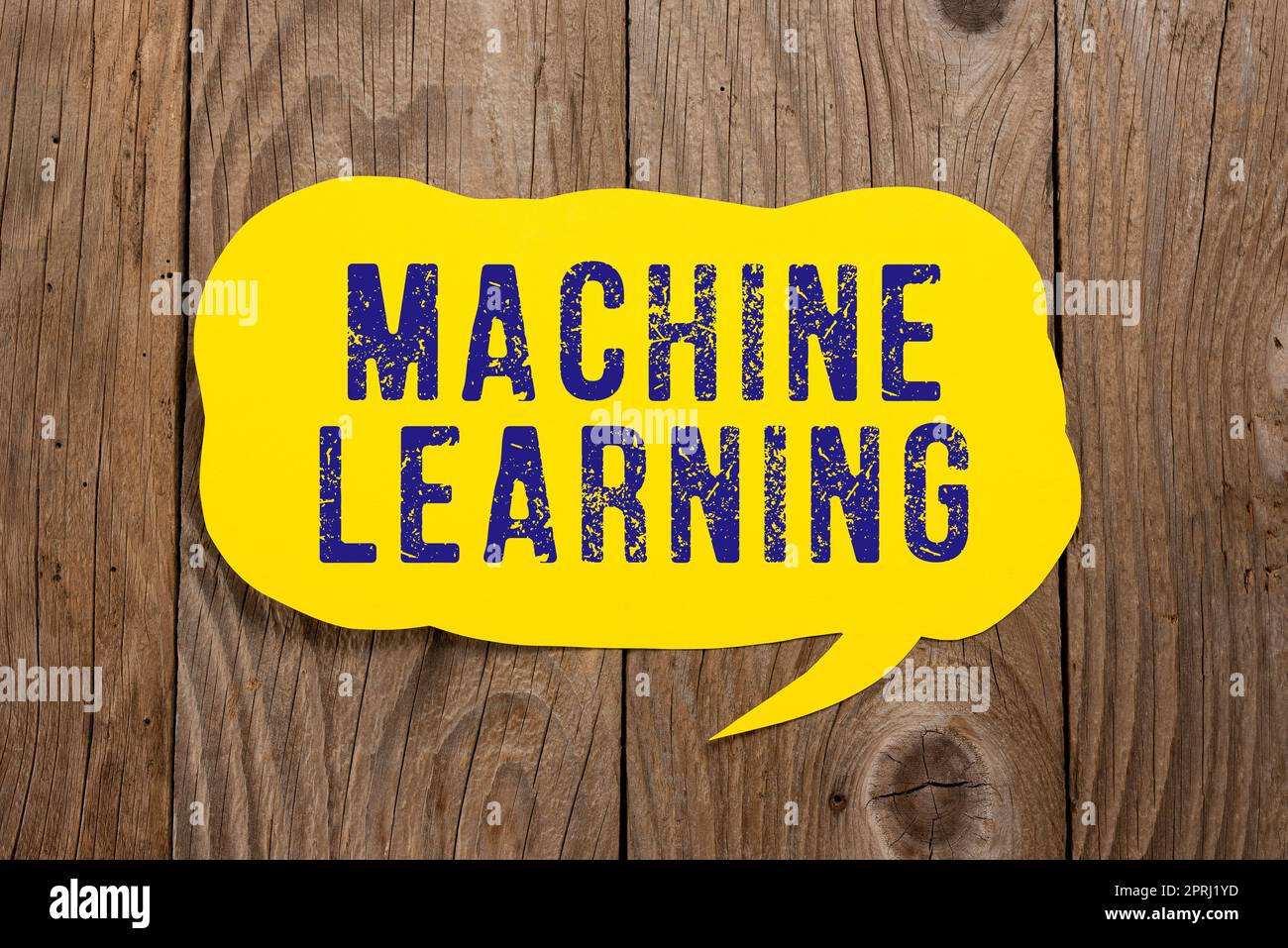 Visualizzazione dei segnali LearningLe macchine consentono ai computer di essere insegnati con i dati. Parola per dare ai calcolatori la capacità di essere insegnato con i dati Foto Stock