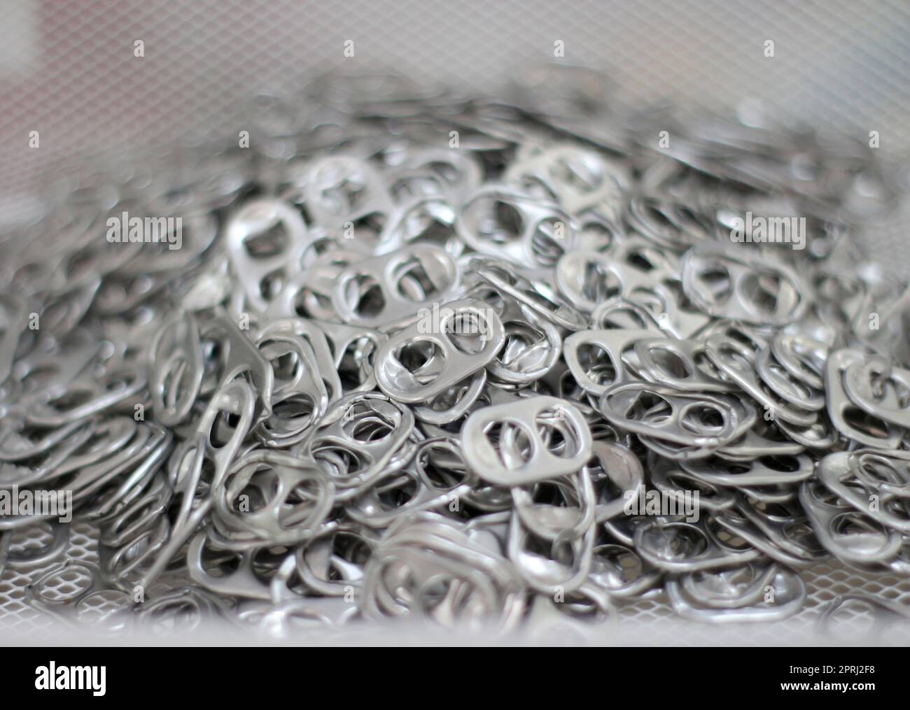 L'alluminio può aprire lo sfondo a trama ad anello Foto Stock