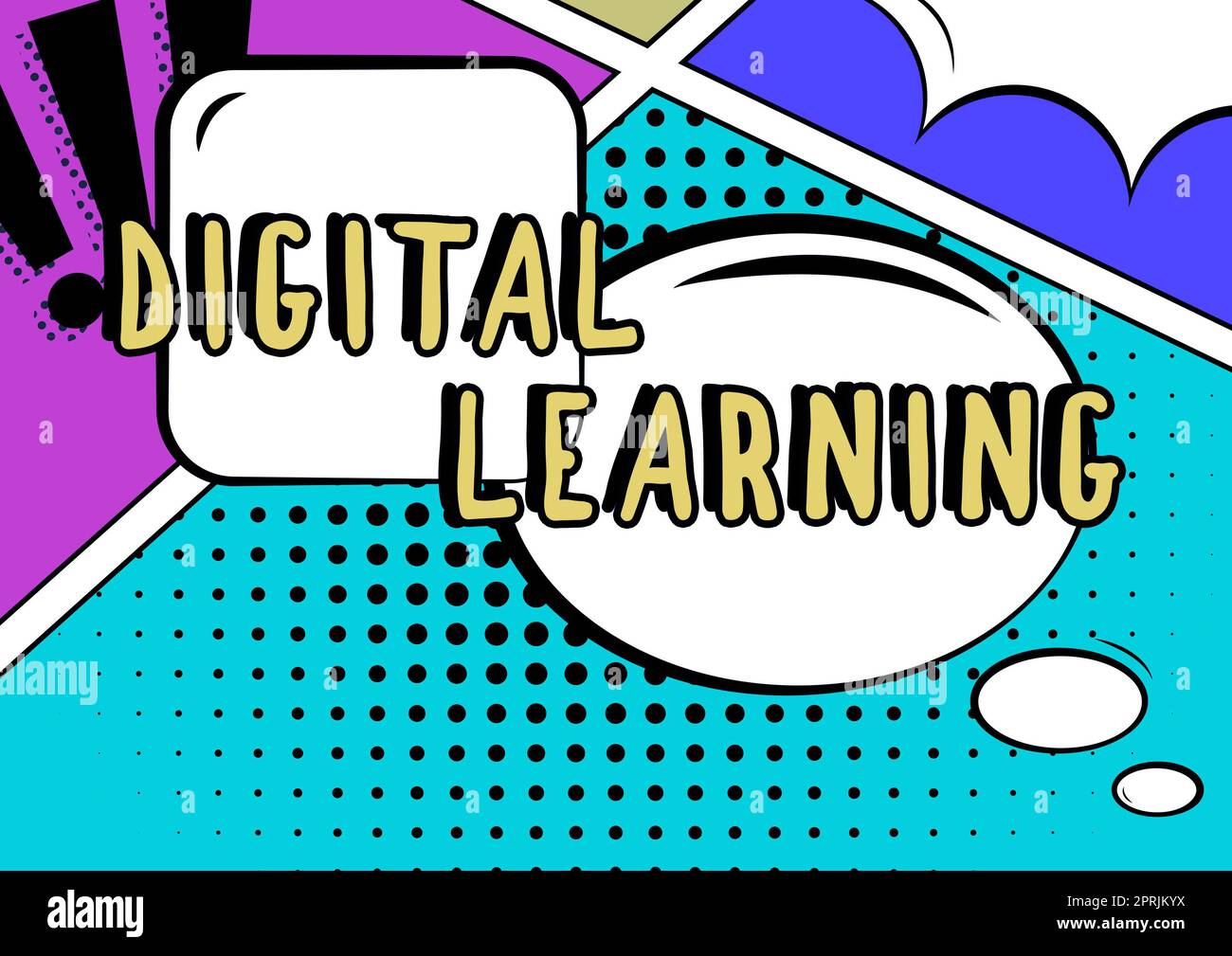 Apprendimento digitale su display concettuale accompagnato da tecnologia o pratica didattica. Foto concettuale accompagnata da tecnologia o pratica didattica Foto Stock