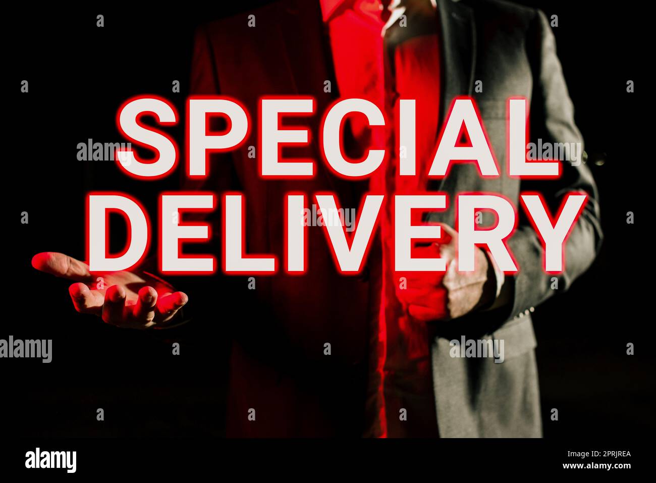 Testo che mostra ispirazione prodotti o servizi di deliverygetting speciali direttamente a casa vostra qualsiasi luogo, idea di business ottenere prodotti o servizi direttamente Foto Stock