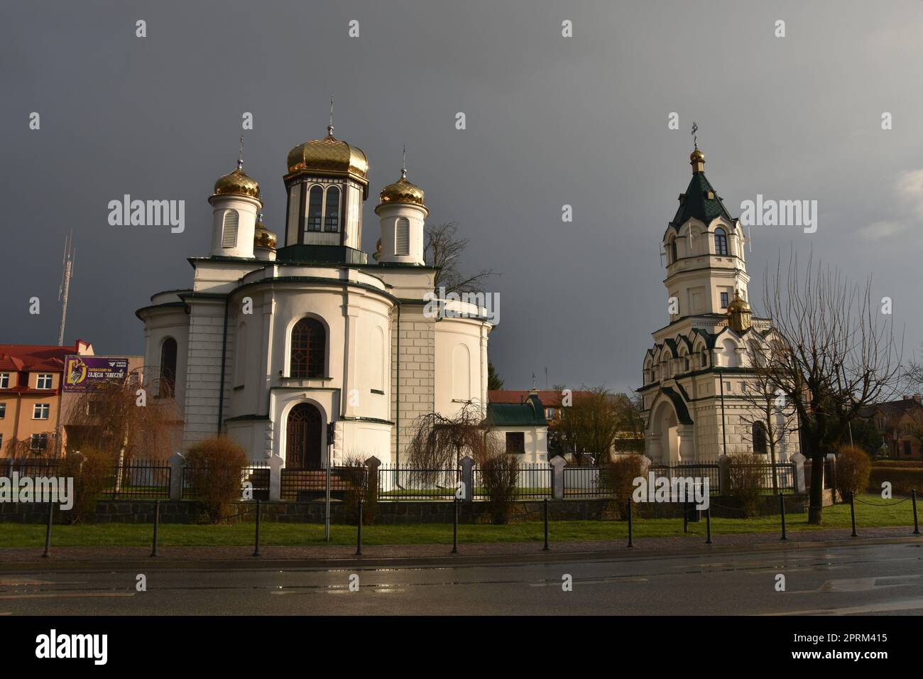 Sokółka, una città di Podlasie, Polonia orientale: La chiesa ortodossa Foto Stock