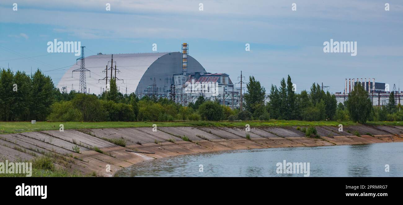 Centrale nucleare di Chernobyl i Foto Stock