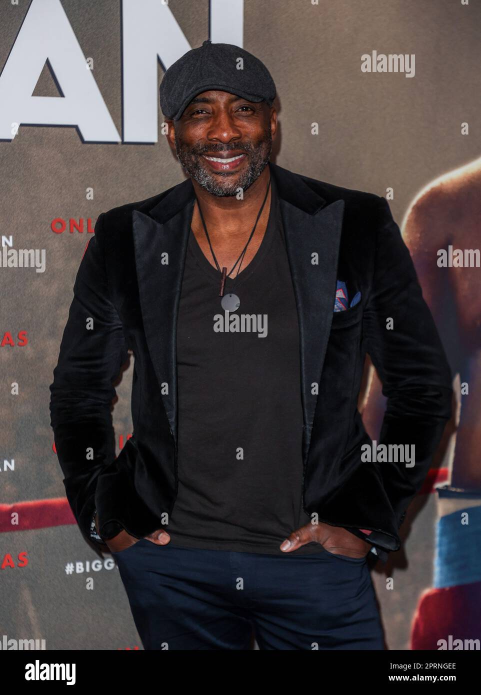 Johnny Nelson ha visto partecipare a un VIP Gala Screening del 'Big George Foreman' all'Ham Yard Hotel di Londra. (Foto di Brett Cove / SOPA Images/Sipa USA) Foto Stock
