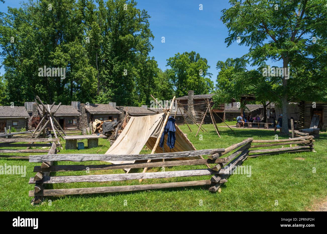 Fort Boonesborough state Park nel Kentucky Foto Stock