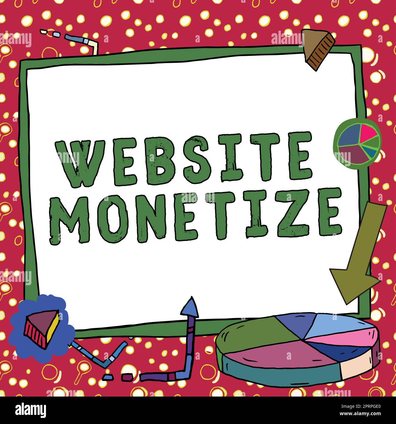 Scrittura a mano segno Sito web Monetizza, Word per componente critico per proteggere e proteggere i siti web -57342 Foto Stock