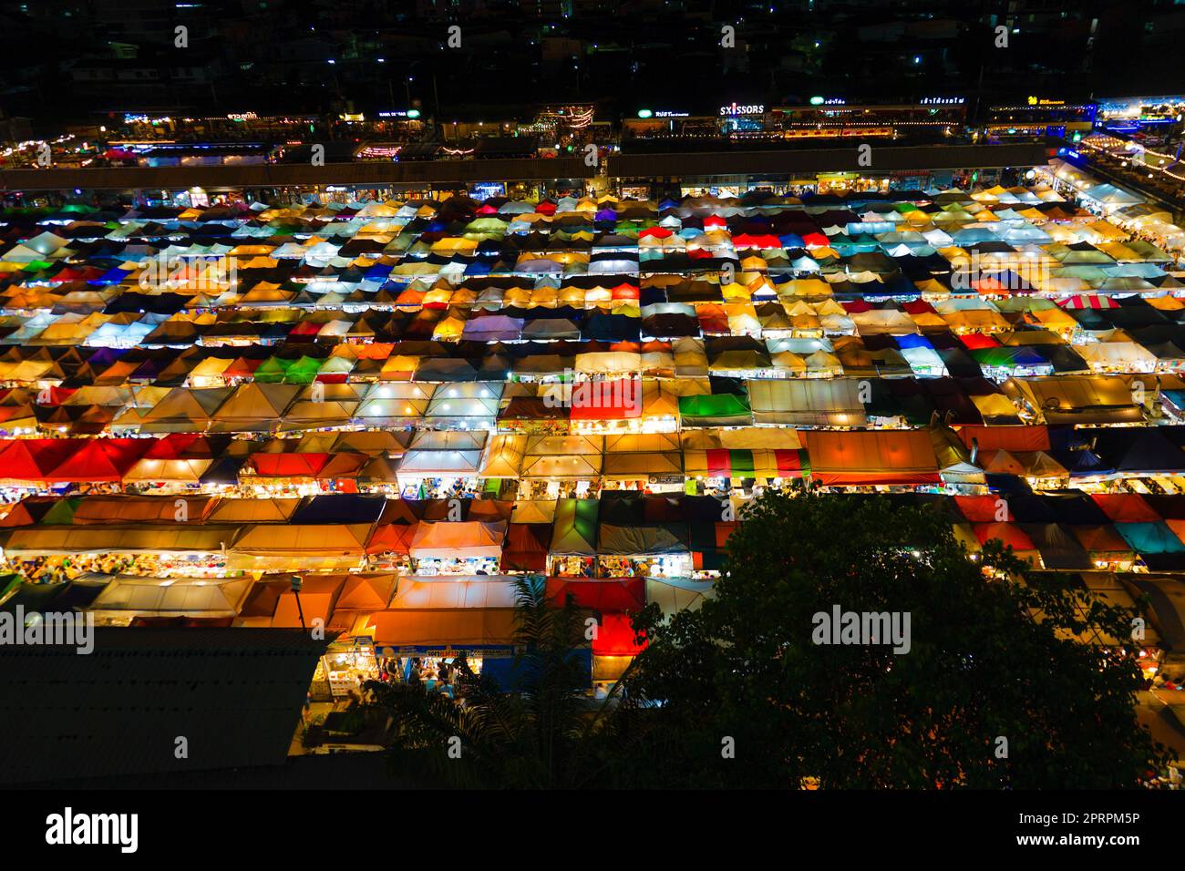 Talat Lot Phi Ratchada (mercato notturno della Thailandia, Bangkok) Foto Stock