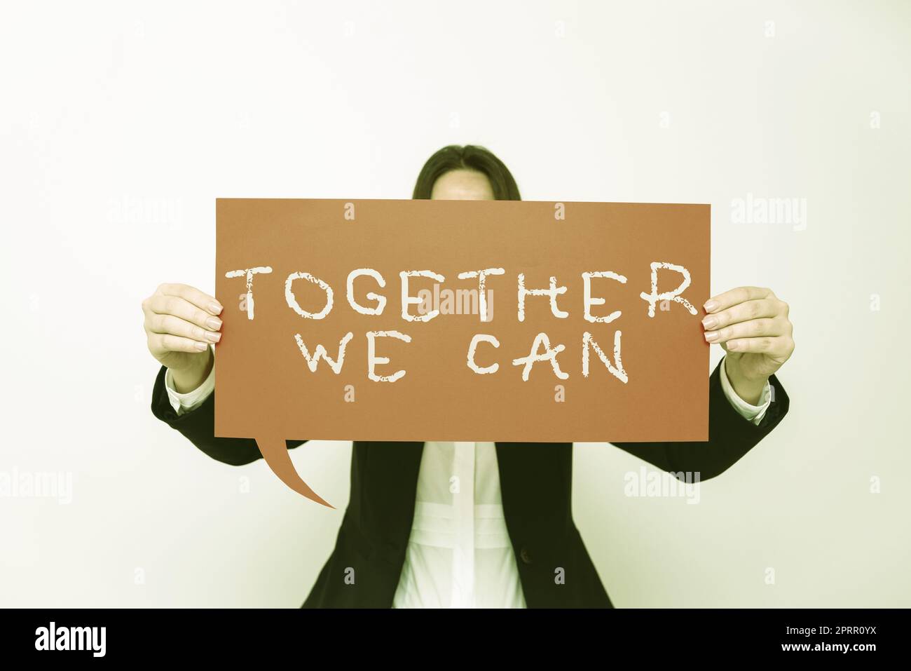 Visualizzazione concettuale insieme We Canunity può rendere tutto possibile un gruppo potente. Internet Concept Unity può rendere tutto possibile un gruppo potente Foto Stock