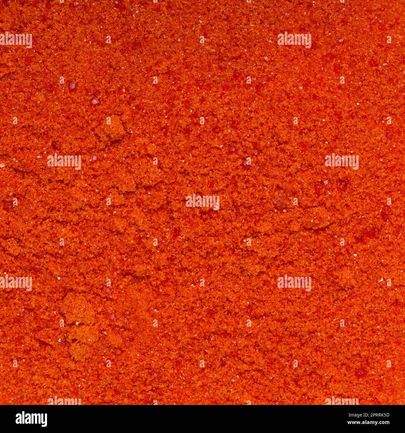 Ferricianuro di potassio, ingrediente chimico utilizzato nell'industria alimentare e farmaceutica per la colorazione. Background scientifico. Vista dall'alto Foto Stock