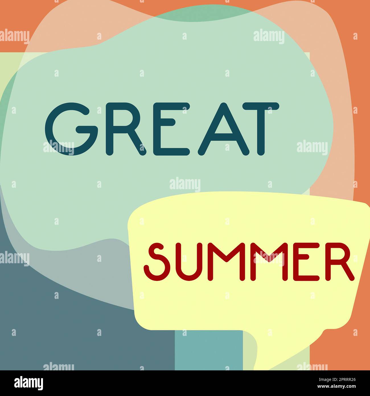 Scrittura visualizzazione testo Grande estate. Parola per avere divertimento buon sole andare alla spiaggia godere all'aperto Foto Stock