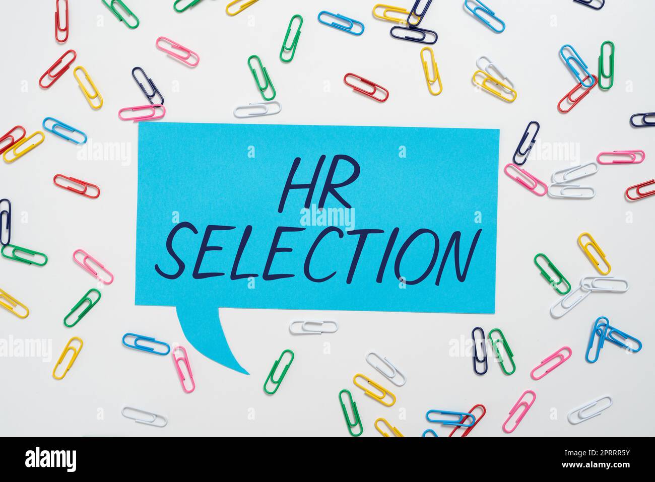 Segno di testo che mostra la selezione FC. Parola per processo e avvicinato dalle risorse umane quando assume i dipendenti Foto Stock