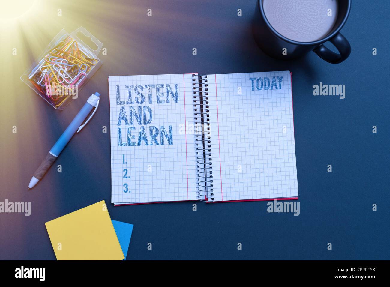 Didascalia di testo tempo di presentazione per il webinar. Parola scritta su prestare attenzione per ottenere conoscenza apprendimento formazione lezione Foto Stock