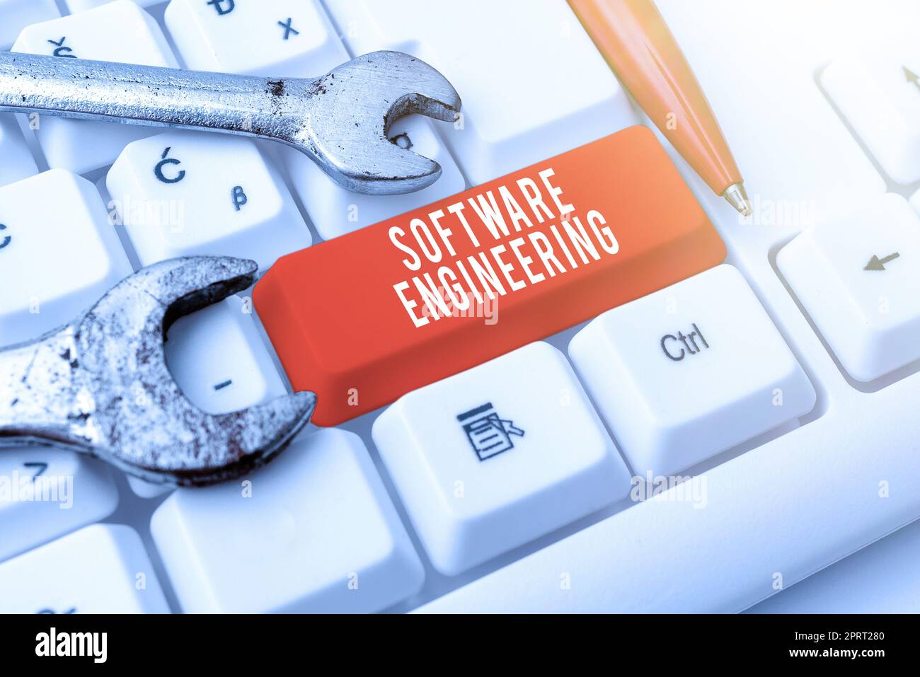 Segnaletica che visualizza Software Engineering. Sviluppo del programma di idea aziendale in un approccio sistematico quantificabile Foto Stock