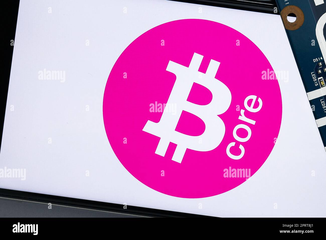 Editoriale BitCore (BTX). BitCore (BTX) è una criptovaluta Foto Stock