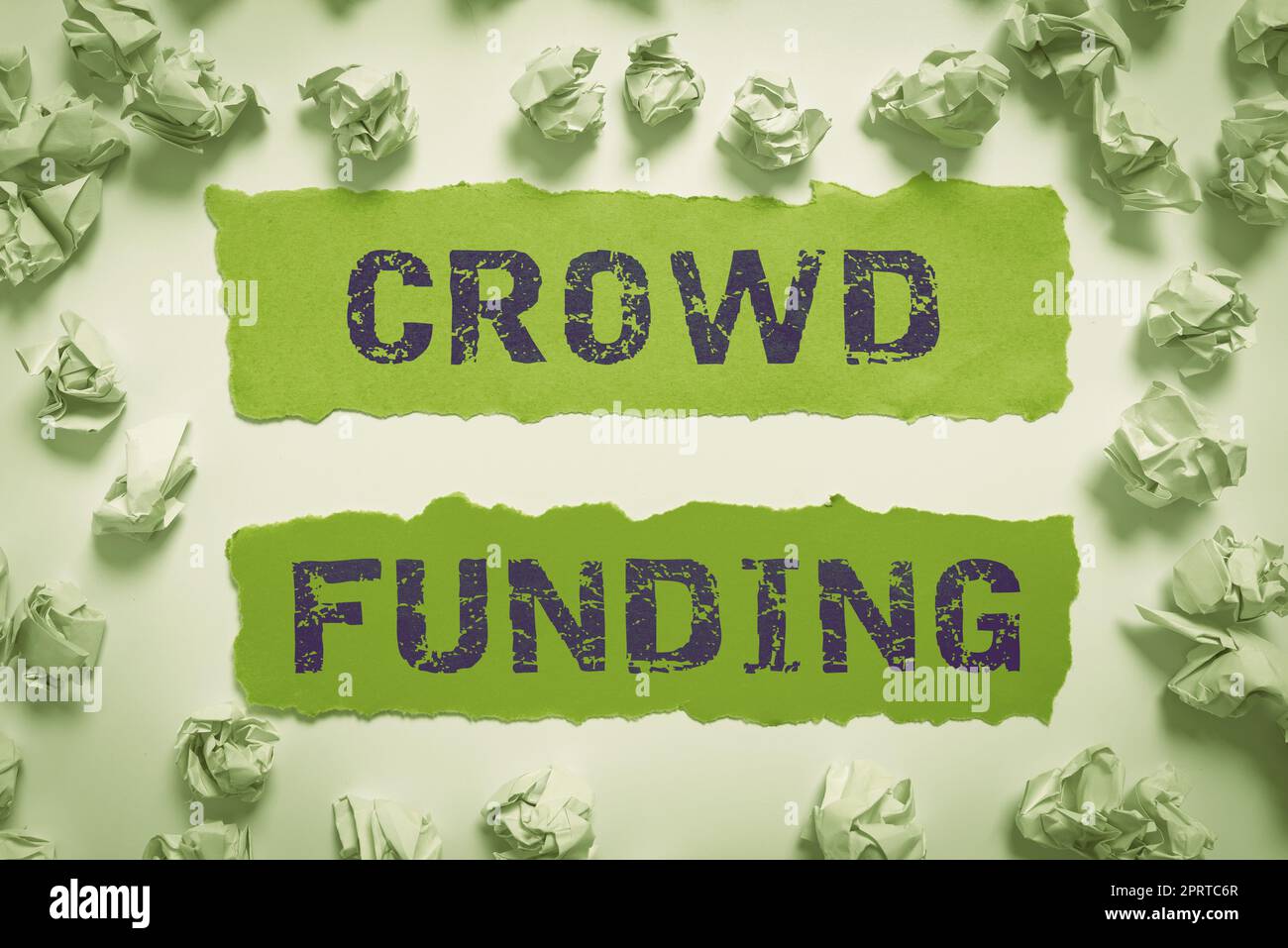 Testo che mostra il finanziamento della folla di ispirazione. Business Concept Fundraising Kickstarter Startup Pledge Platform Donazioni Foto Stock