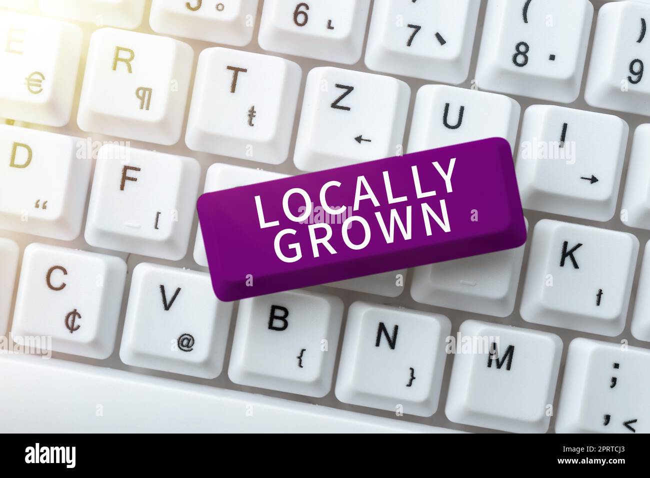 Ispirazione mostrando segno localmente cresciuto. Concetto che significa prodotto agricolo campagna ortaggi freschi Foto Stock