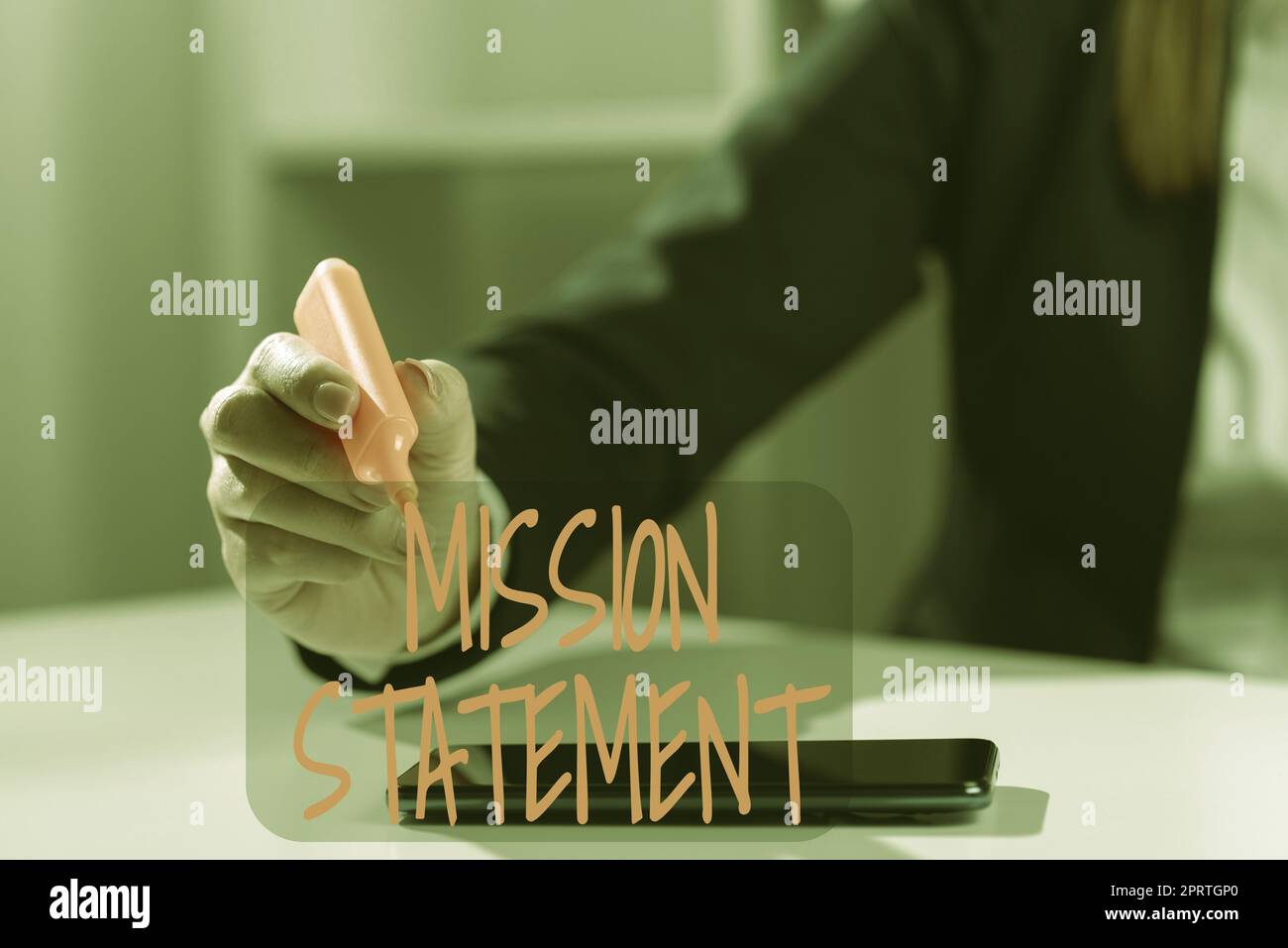 Testo che mostra Inspiration Mission StatementRiepilogo degli obiettivi e dei valori di un'azienda. Concetto: Sintesi formale degli obiettivi e dei valori di un'azienda Foto Stock