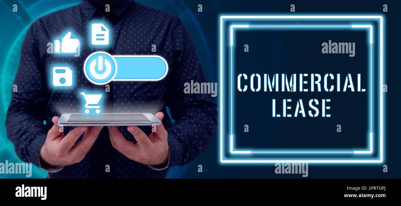 Didascalia concettuale commerciale si riferisce a edifici o terreni destinati a generare un profitto. La vetrina aziendale si riferisce a edifici o terreni destinati a generare un profitto Foto Stock