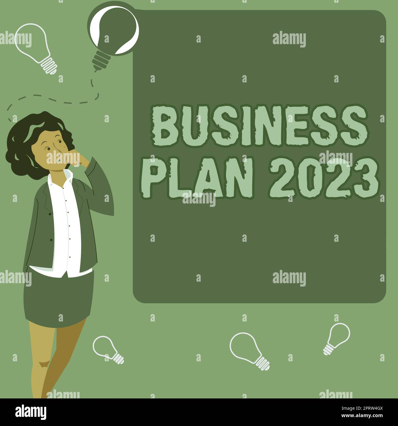 Firma la visualizzazione di Business Plan 2023Challenging idee e obiettivi aziendali per il nuovo anno. Parola scritta su idee e obiettivi aziendali impegnativi per il nuovo anno Foto Stock