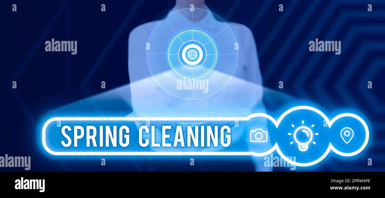 Didascalia di testo che presenta la consegna Speedy fornisce i prodotti in modo rapido o con spedizione in giornata all'estero. Concetto aziendale: Pulizia accurata della casa in primavera Foto Stock