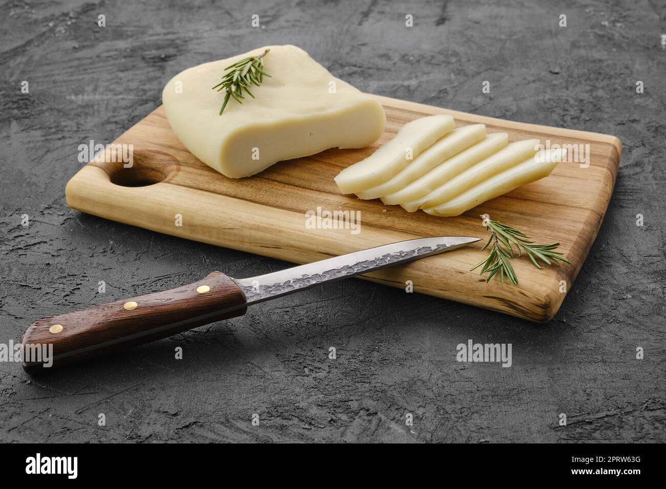 Formaggio di capra fatto in casa Foto Stock