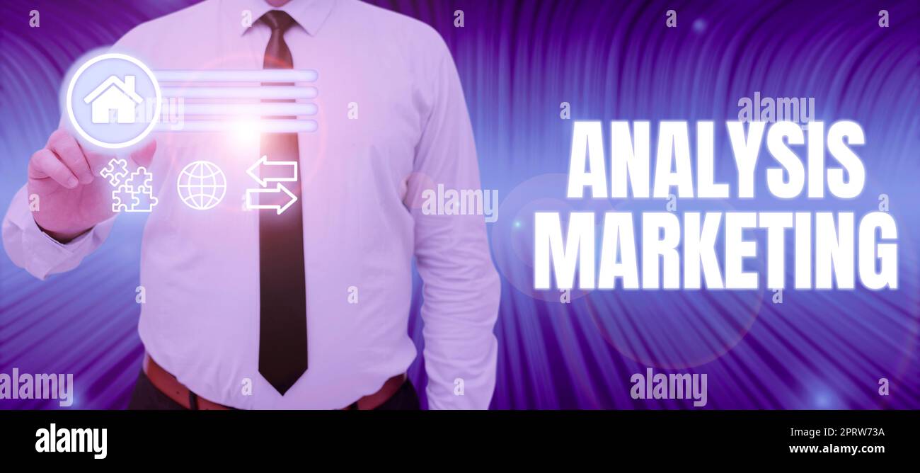 Scrittura visualizzazione del testo analisi Marketingvalutazione quantitativa e qualitativa di un mercato. Parola per la valutazione quantitativa e qualitativa di un mercato Foto Stock