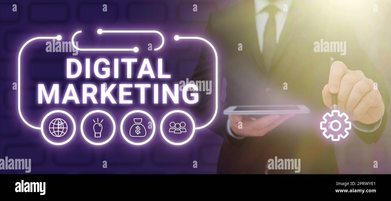 Didascalia concettuale Digital MarketingSearch Engine Optimazation Pay per Click ad Internet. Word for Search Engine Optimazation Pay per Click ad Internet Foto Stock