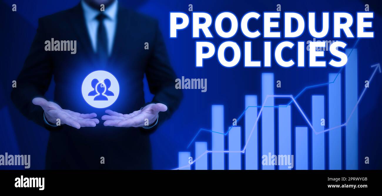 Didascalia di testo presentazione delle procedure procedure procedure procedure procedure procedure procedure procedure procedure procedure procedure regole e regolamenti principi guida. Il concetto di business passa alle regole e ai regolamenti dei principi guida Foto Stock