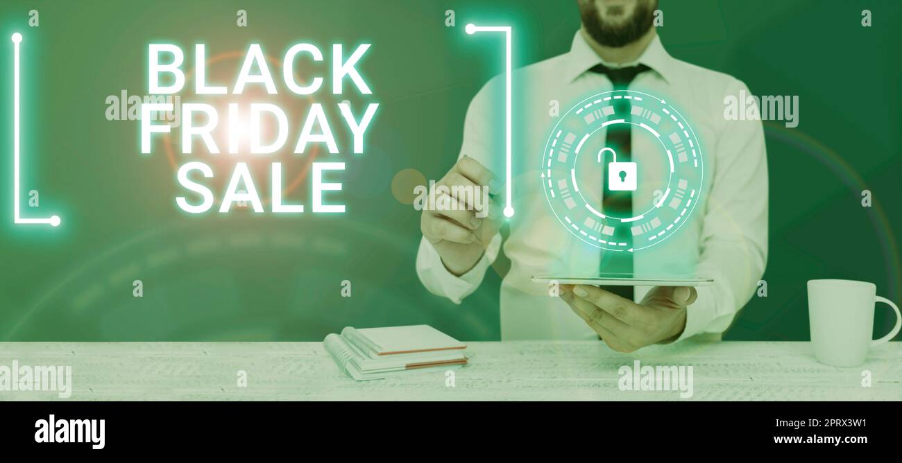 Esposizione concettuale Black Friday SaleShopping Day inizio della stagione dello shopping natalizio. Concetto che significa giorno dello shopping inizio della stagione dello shopping natalizio Foto Stock Esposizione concettuale Black Friday SaleShopping Day inizio della stagione dello shopping natalizio. Concetto che significa giorno dello shopping inizio della stagione dello shopping natalizio Foto Stock