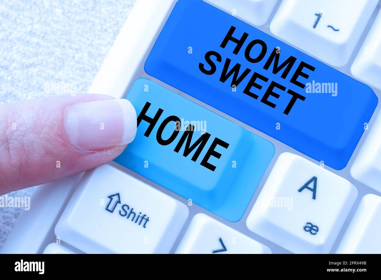 Ora del segno di scrittura a mano per il cambiamento. Business idea in casa finalmente confortevole sensazione rilassato Family Time Foto Stock