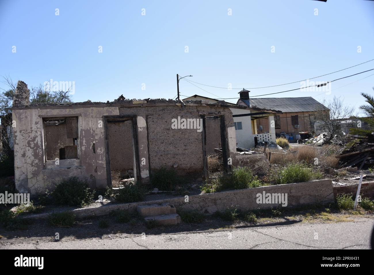 Hayden, AZ., Stati Uniti Febbraio 24, 2018. Fondata nel 1909 dalla Kennecott Copper Corp. Nel 1912, la società ha costruito una fonderia di 1.000 piedi (300 m) Foto Stock