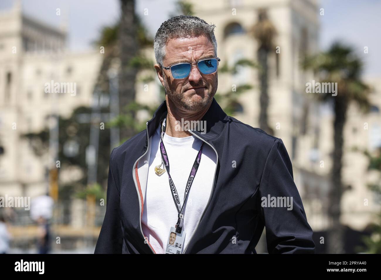 Ralf Schumacher, ritratto durante il Gran Premio di Formula 1 Azerbaigian 2023, 4th° round del Campionato del mondo di Formula uno 2023 dal 28 al 30 aprile 2023 sul circuito cittadino di Baku, a Baku, Azerbaigian - Foto: Xavi Bonilla/DPPI/LiveMedia Foto Stock