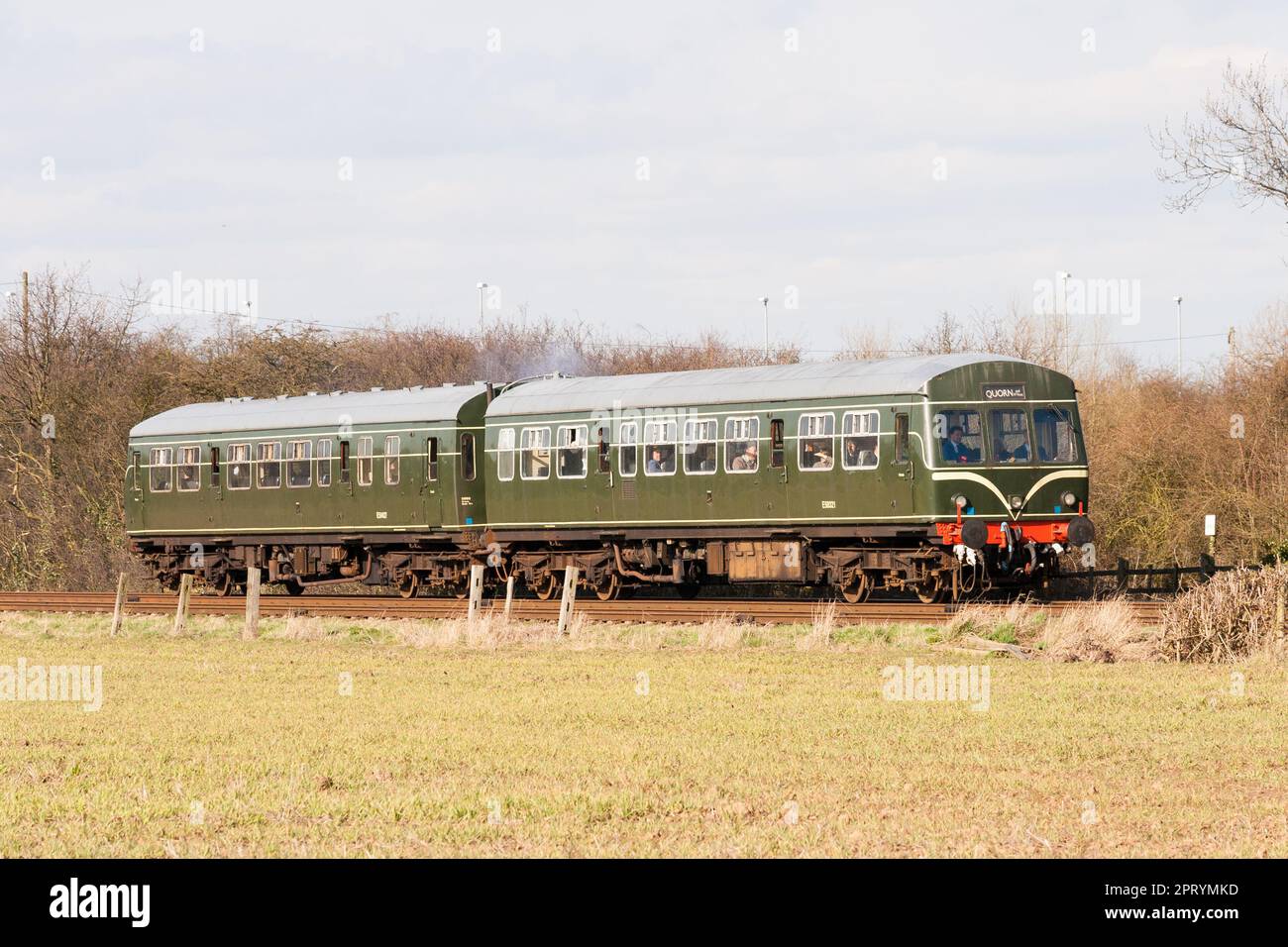 Una locomotiva diesel sulla Grande Ferrovia Centrale Foto Stock