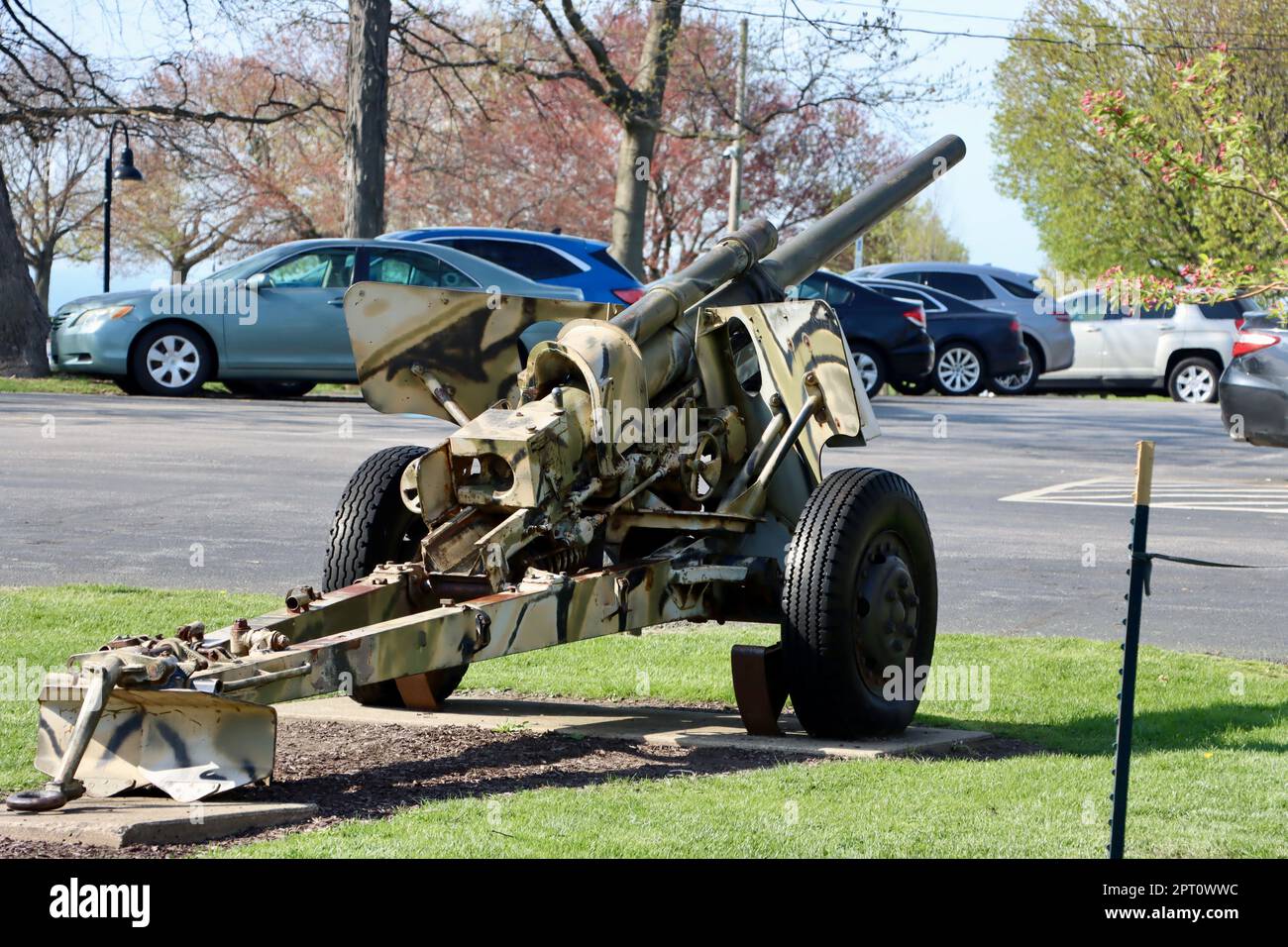 War Memorial a Lakewood Park, Ohio, USA Foto Stock
