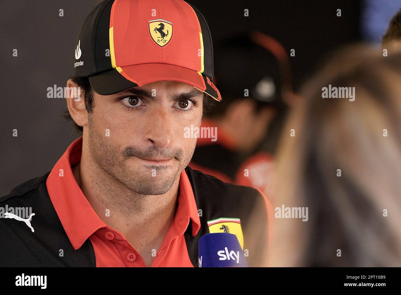 27th aprile 2023, circuito di Baku City, Baku, FORMULA 1 GRAN PREMIO DELL'AZERBAIGIAN 2023, nella foto Carlos Sainz Jr. (ESP), Scuderia Ferrari Foto Stock