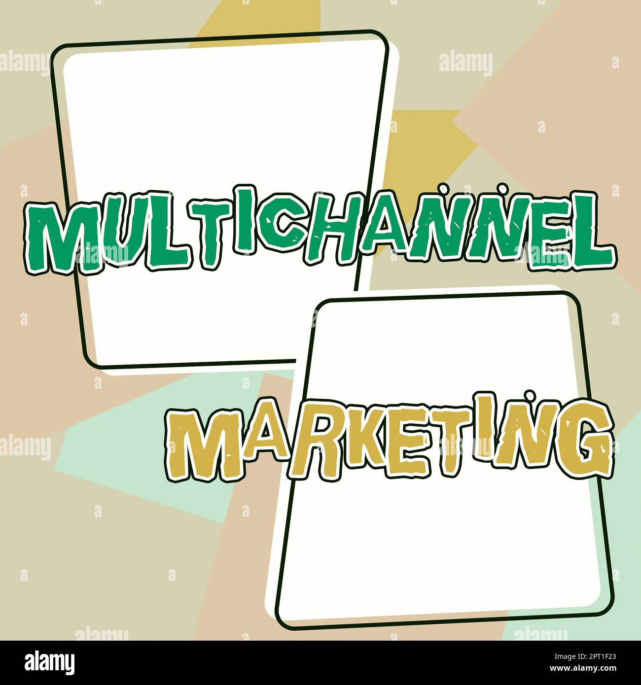 Testo che mostra l'ispirazione Panoramica di marketing multicanale e business per un consumatore che può acquistare in qualsiasi modo è più facile Foto Stock