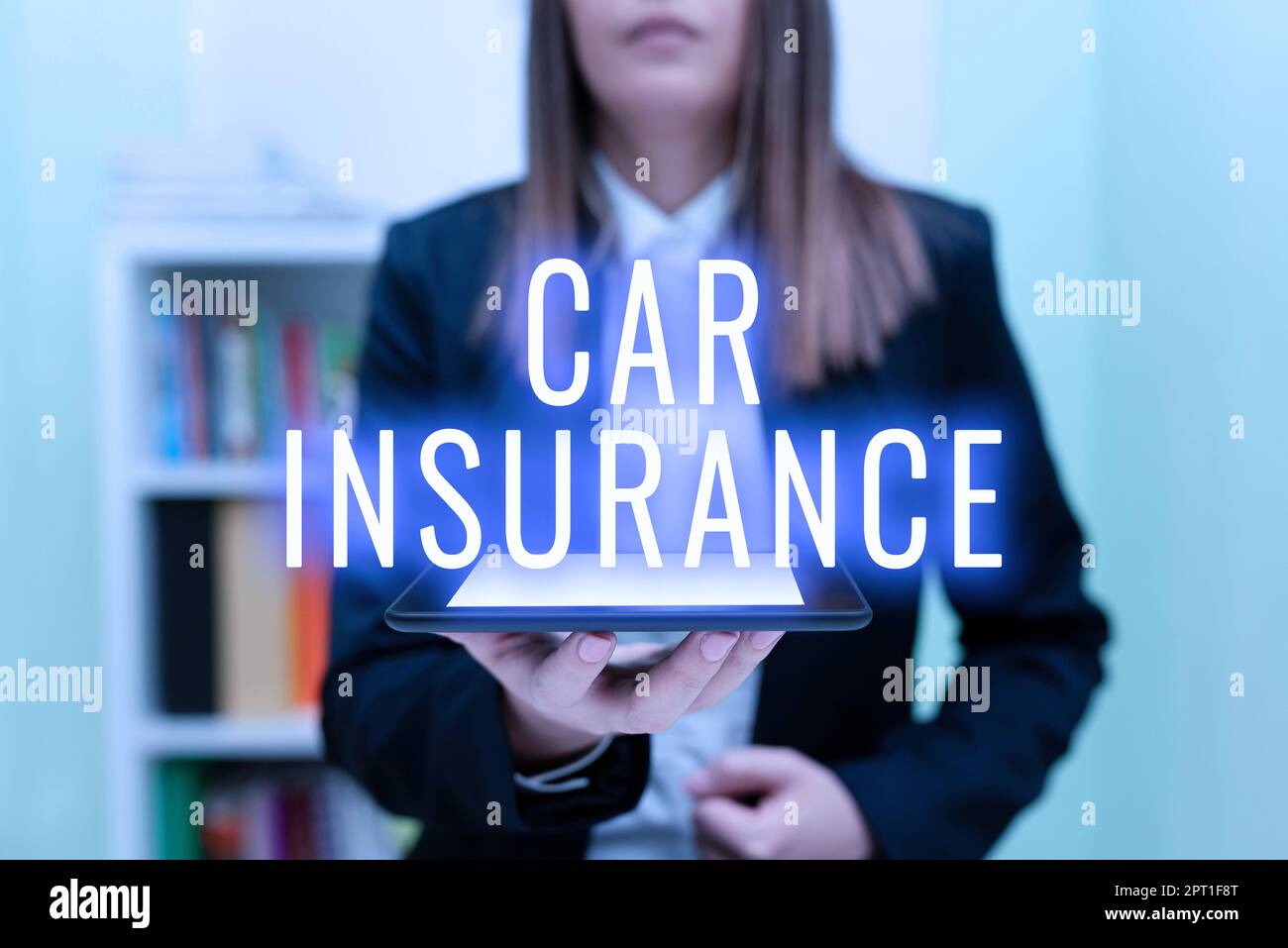 Segnale di testo che mostra assicurazione auto, copertura incidenti concetto Internet Politica completa garanzia del veicolo a motore Foto Stock