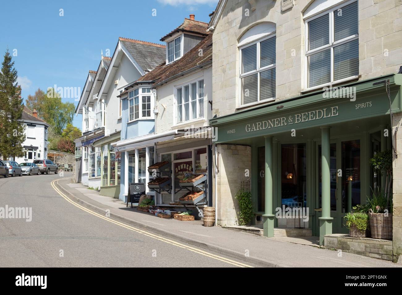 TISBURY un piccolo villaggio del Wiltshire. Foto Stock