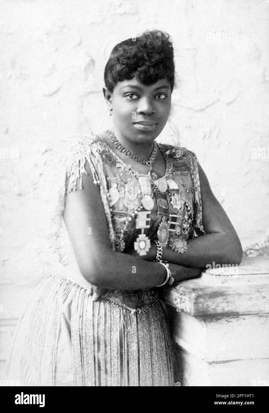 Sisieretta Jones. Ritratto del soprano afroamericano, Matilda Sisieretta Joyner Jones (1868-1933) di Napoleone Sarony, 1895 Foto Stock