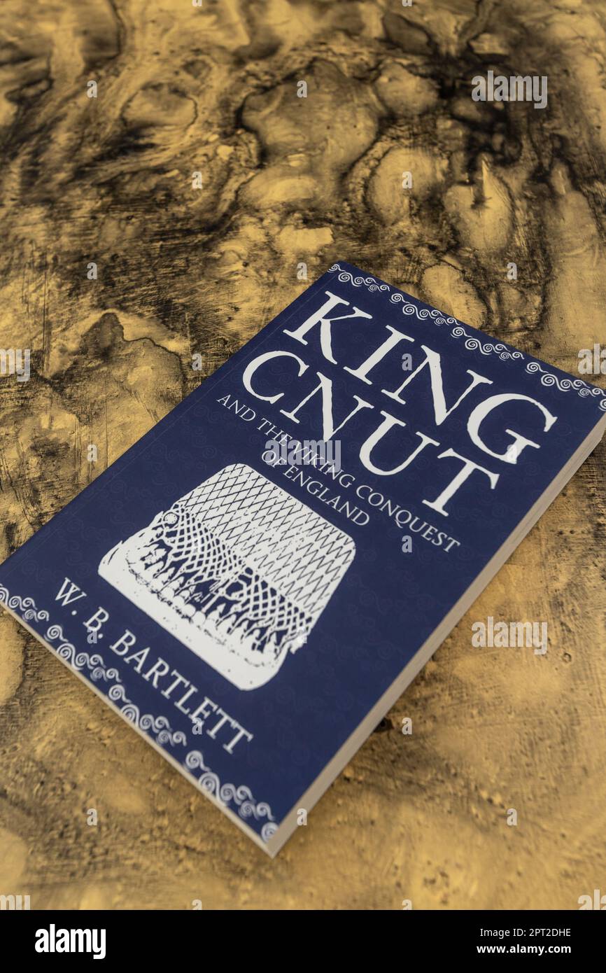 La conquista vichinga dell'Inghilterra nel 1016 una campagna più brutale della conquista normanna 50 anni dopo. WB Bartlett's 'King Cnut' è stato pubblicato nel 2016 Foto Stock