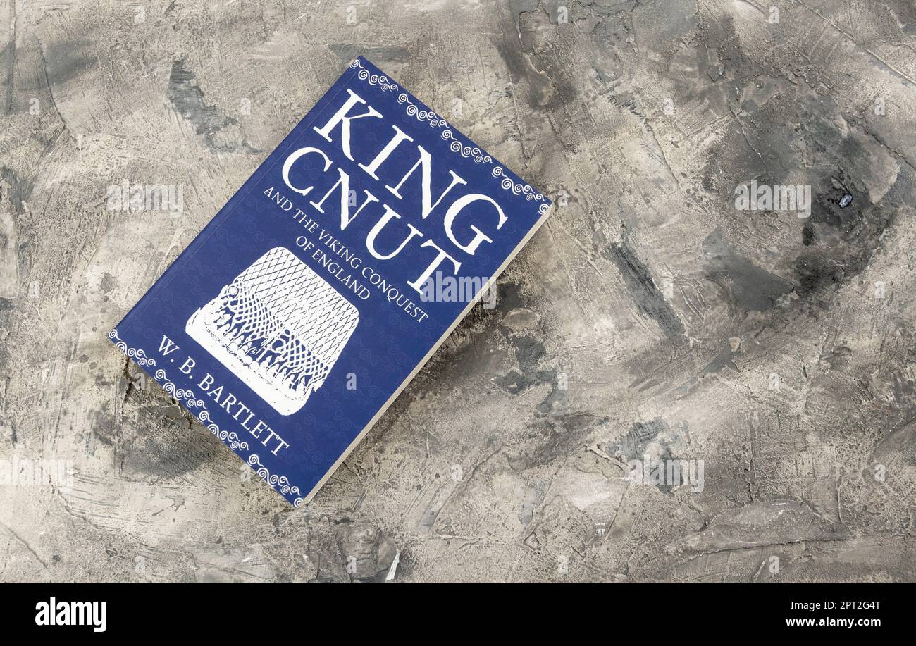 La conquista vichinga dell'Inghilterra nel 1016 una campagna più brutale della conquista normanna 50 anni dopo. WB Bartlett's 'King Cnut' è stato pubblicato nel 2016 Foto Stock