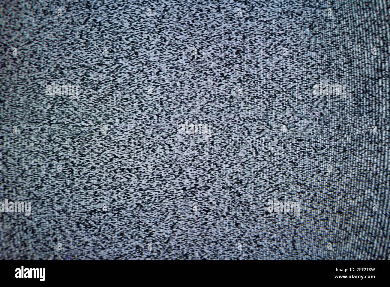 Disturbi statici rumore di fondo astratto, TV vecchia analogica corrotta, canale Glitch su Vintage TV, sfondo astratto con rumore Foto Stock