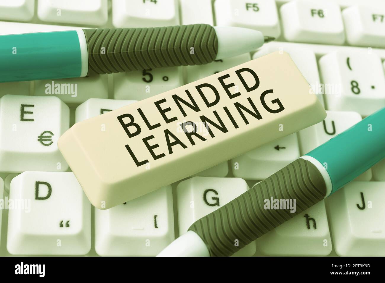 Ispirazione che mostra il segno Blended Learning, frequenza di approccio aziendale a cui mostrare vedere il vostro marchio nei risultati di ricerca astratto Programmatore digitando un Foto Stock