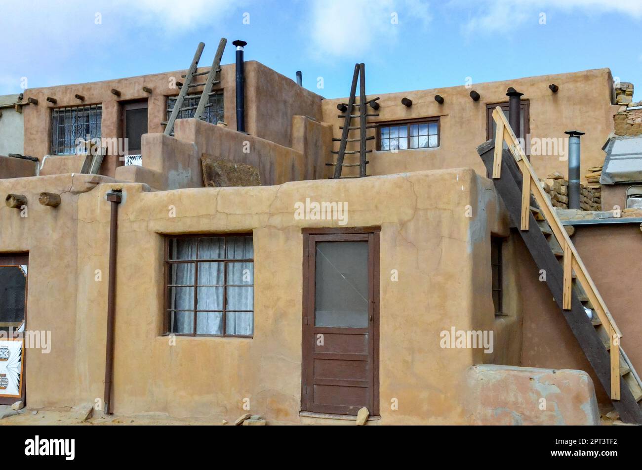 Una casa Adobe a Sky City, New Mexico Foto Stock